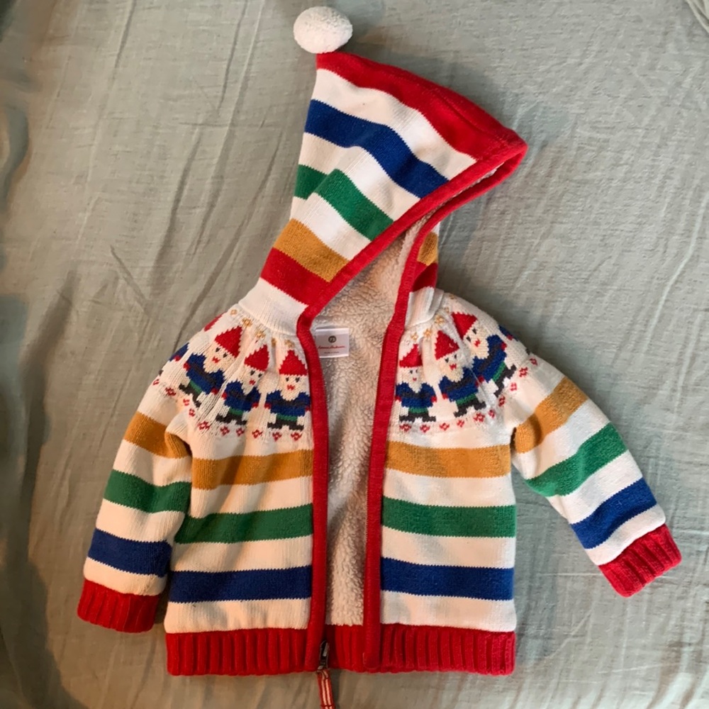 Hanna Anderson Gnome Sweet Gnome Sweater Jacket